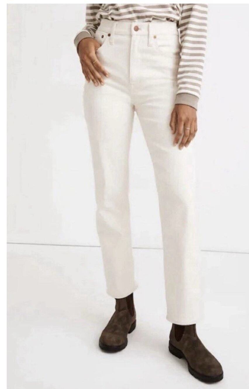 Madewell The Perfect Vintage Straight Jean Vintage Canvas Wash Size 32 High Rise
